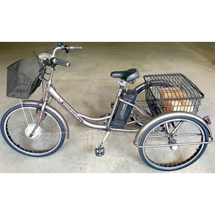 Электровелосипед трехколесный взрослый Etoro Turino 350 фото7